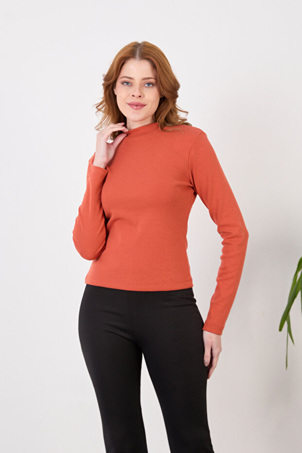 Stand-Up Collar Women's Body Suit