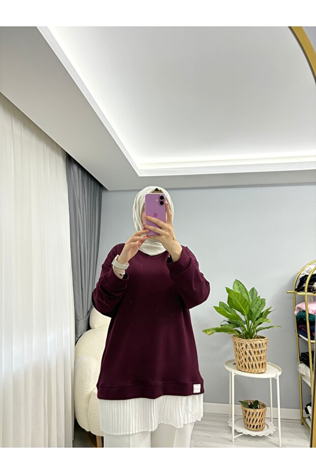 KENDİNDEN PLİSELİ TUNİK - 2