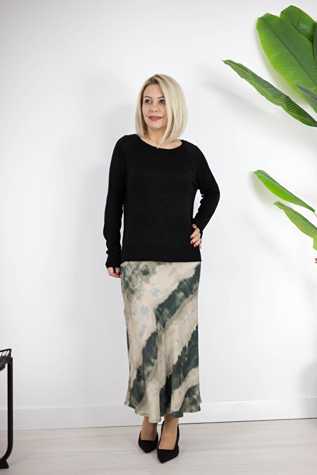 536 KAYIK YAKA, BASİC MERSERİZE BLUZ - 2