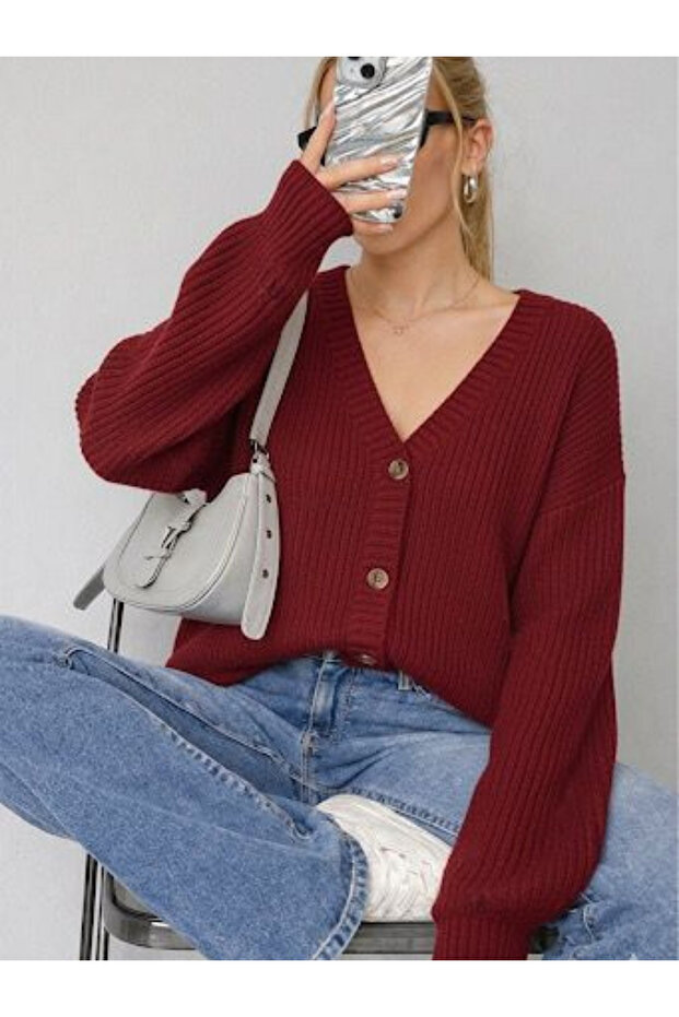 Tri̇ko Kadin Trend Hirka Selani̇k Örgü Pamuklu
