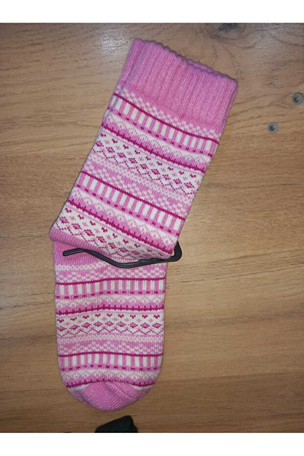 Wool Socks with Patterned Lining - 2