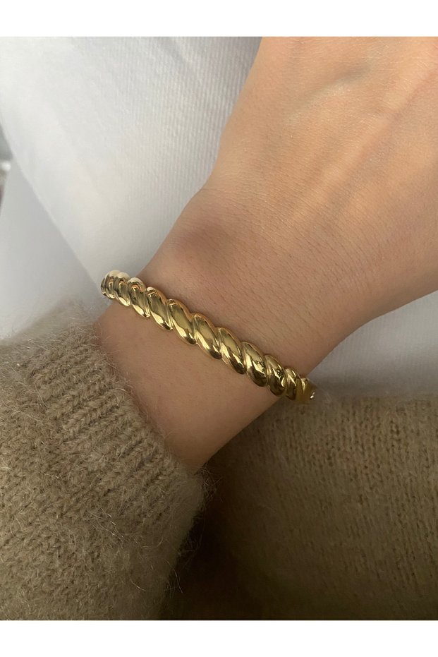 Limited Edition - Zircon Stone Steel Non-Tarnish Women's Bracelet Cuff
