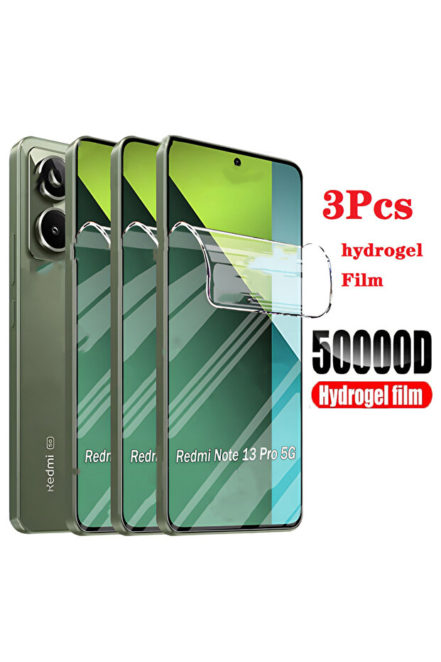 Hydrogel Film 3Pcs Redmi Note 13ProPlus 3Pcs HD Full Cover gel Film For Redmi Note 13 Pro Plus 12 1