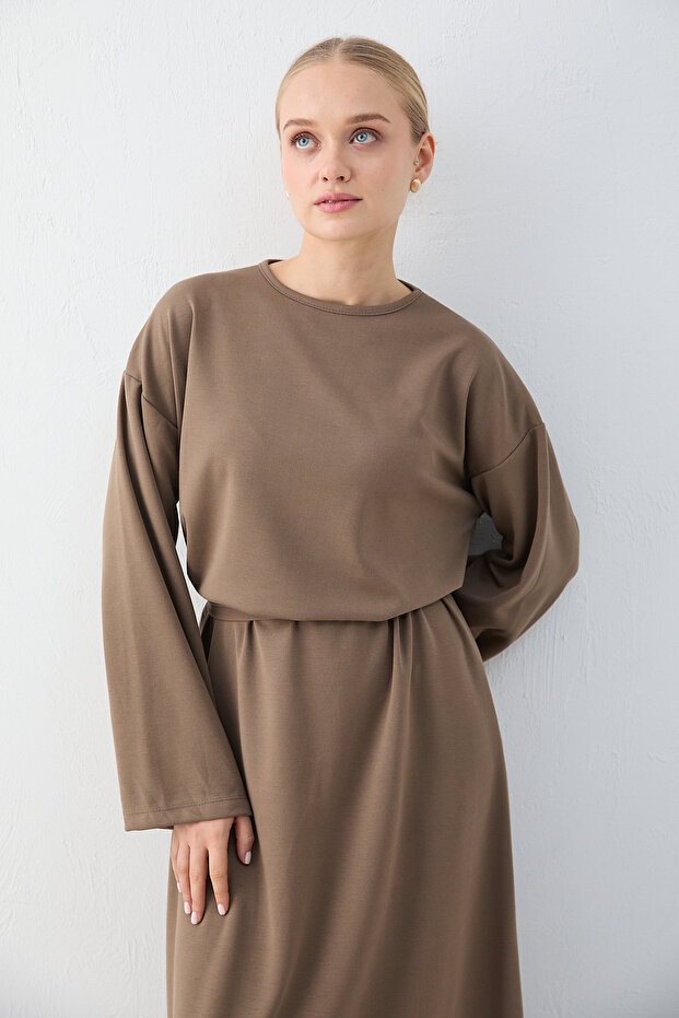 Basic Modal Elbise 76-1004 - 4