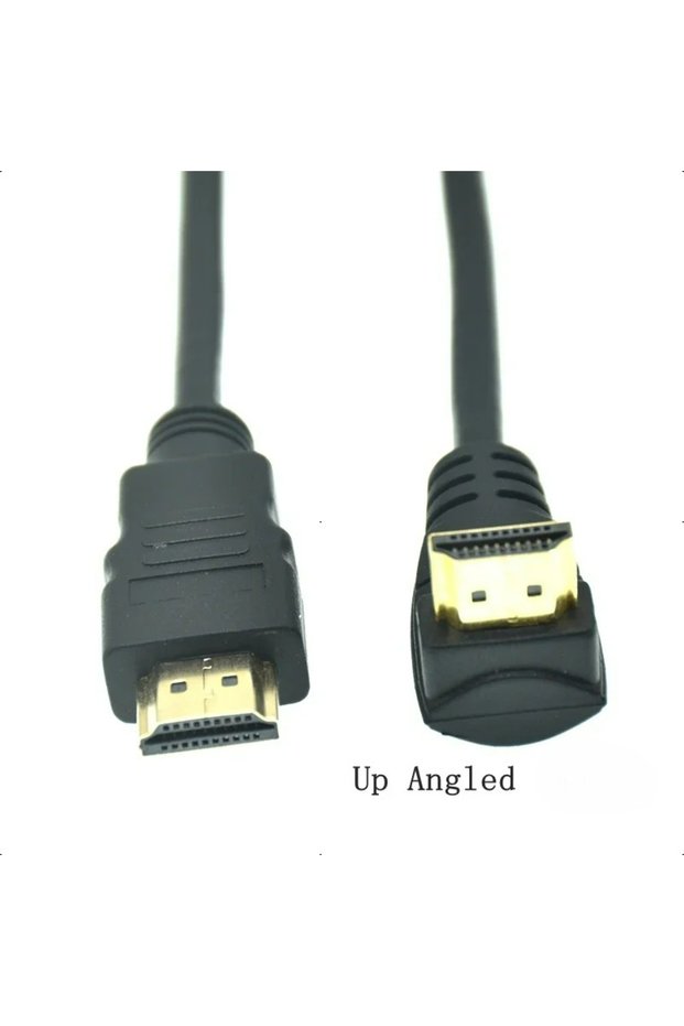 0.5m Up HD Male To HDMI-compatible A Male Down Up Left Right Angled 90 Degree Male HD Extension Cabl