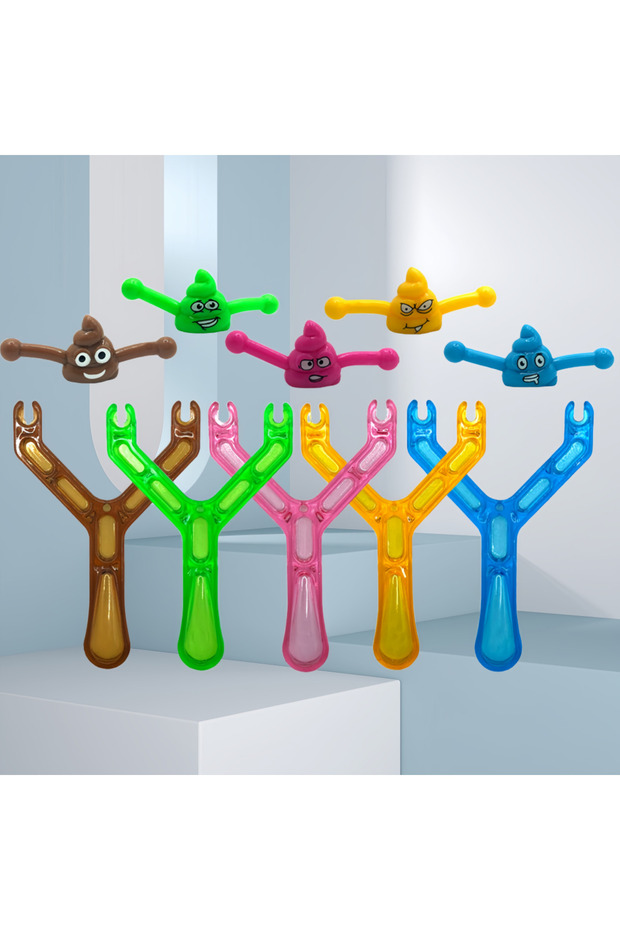 10PCS 10/20/30Pcs Creative Prank Funny Ejection Poop Slingshot Feces Venting Pressure Halloween and