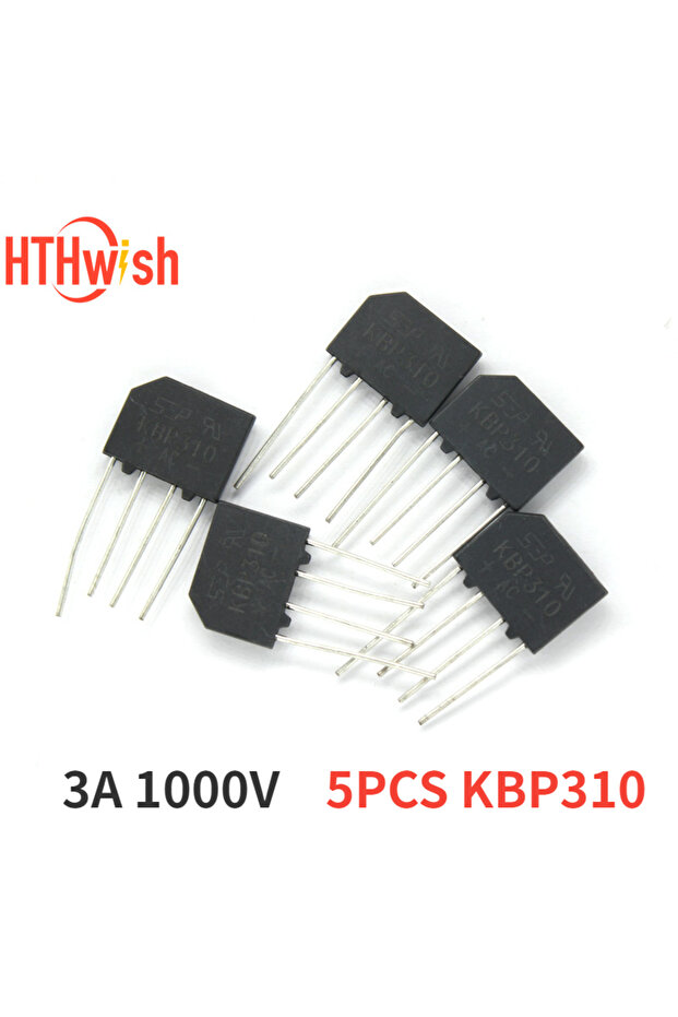 5PCS KBP310 3A 1000V Diode Bridge Rectifier DIP Rectifiers Electronic components