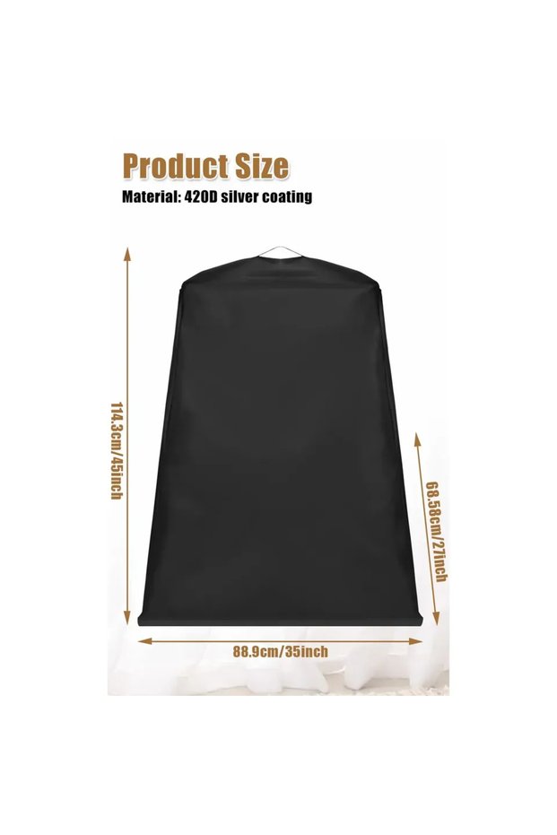 1Pcs Black Pizza Oven Cover for Ninja OO101 Woodfire 8-in-1 Outdoor Pizza Oven Oxford Cloth Waterpro