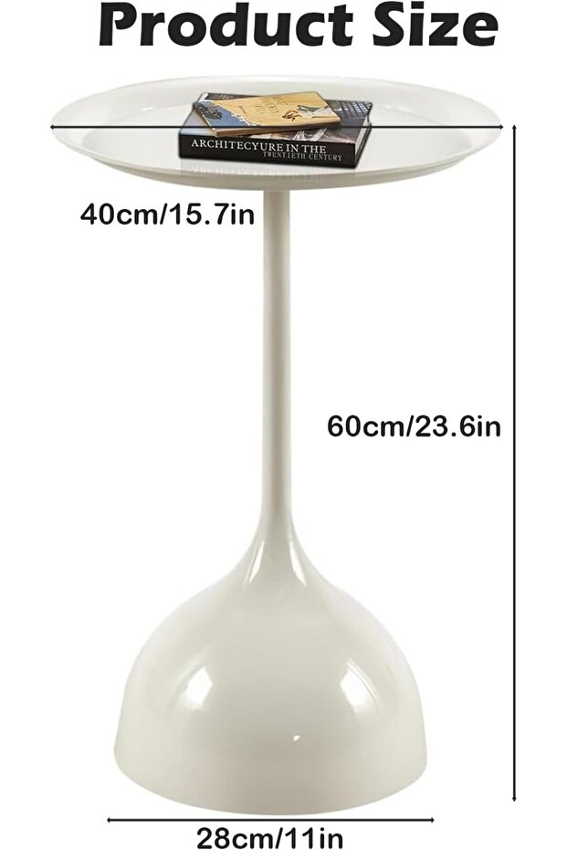 طاولة قهوة معدنية مستديرة جانبية - 2