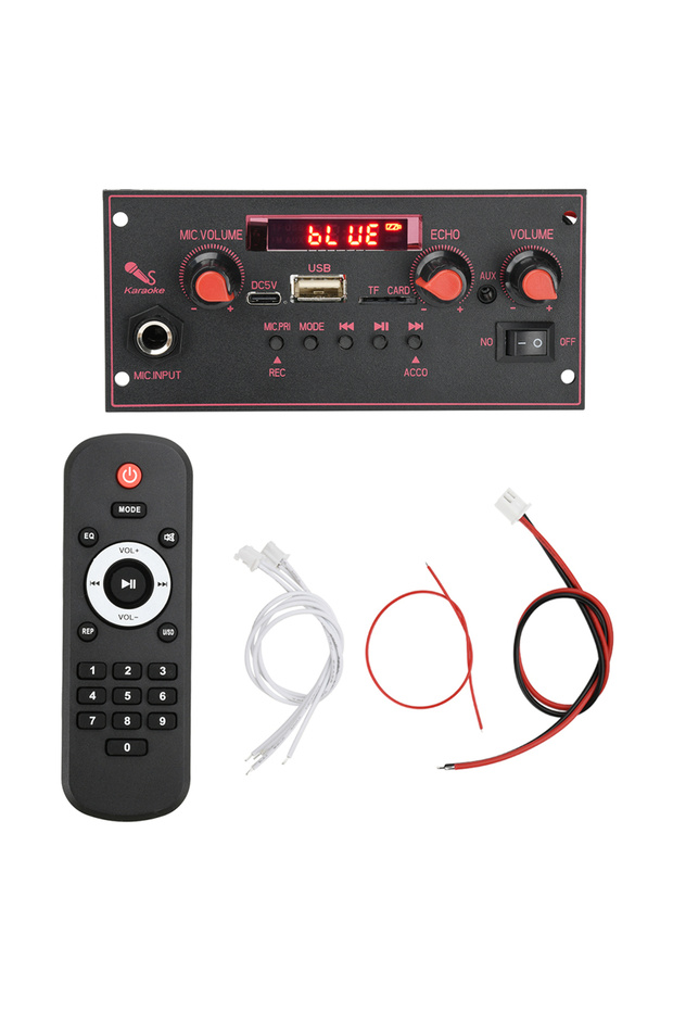 Large remote control DC 3.7-5V MP3 Bluetooth Decoding Board Amplifier Board with Microphone Function - 1