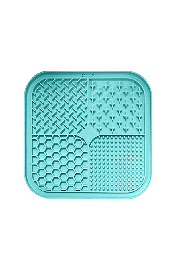 1PC 1PC-Silicone pet lick mat; pet slow feed bowl pad with suction cup; lick mat to prevent choking