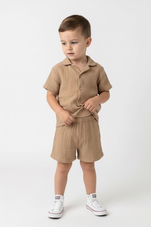 طقم سترة من الموسلين - 1