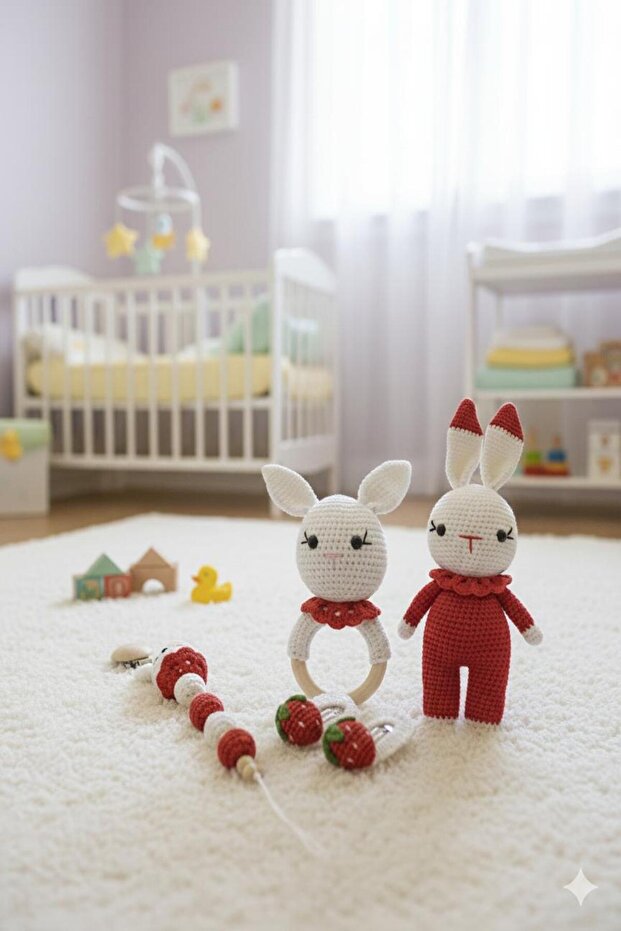 Amigurumi Organic Handmade Set of 4 Dolls