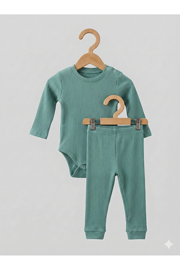 100% Cotton Bodysuit and Pants 2-Piece Set