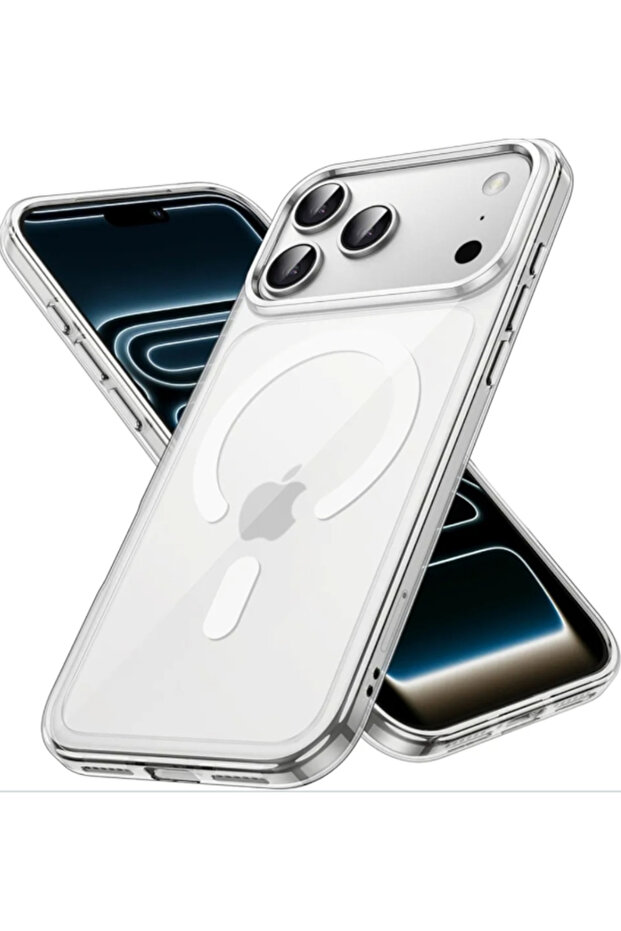 جراب حماية iPhone 17 Pro Max شفاف نحيف مضاد للاصفرار مع MagSafe ومغناطيس للسيارة