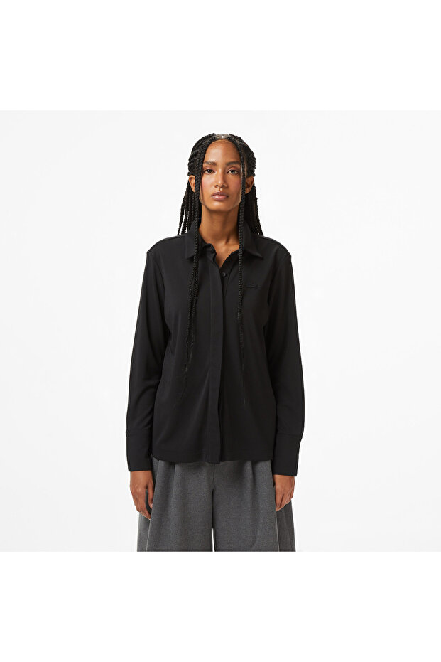 Kadın Siyah Gömlek - 1