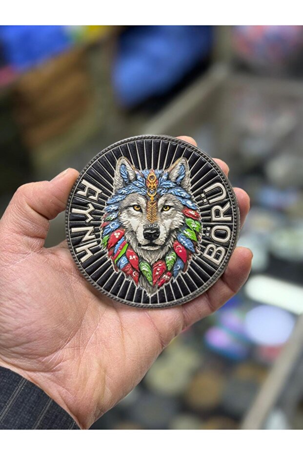 Börü Kurt Figured Arma Patch Peç 3D Laser Cut Embossed Patch with Rubberized Backing - 2