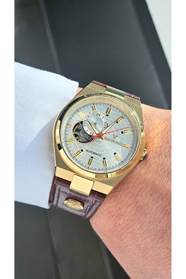 Rym-250424-Dr Nh39A Mechanical Automatic Men's Watch - Sapphire Glass - Leather Strap - 2 Years Warranty g