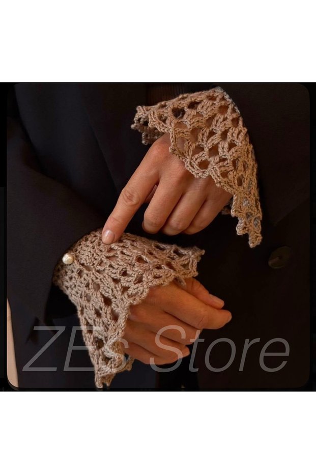 Zes Pinterest Vintage Knitted Lace Gloves & Gift