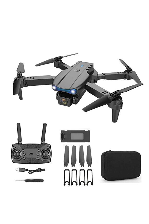 E99 PRO Foldable Drone 4K HD Dual Camera Obstacle Avoidance RC Quadcopter for Adults & Beginners Set