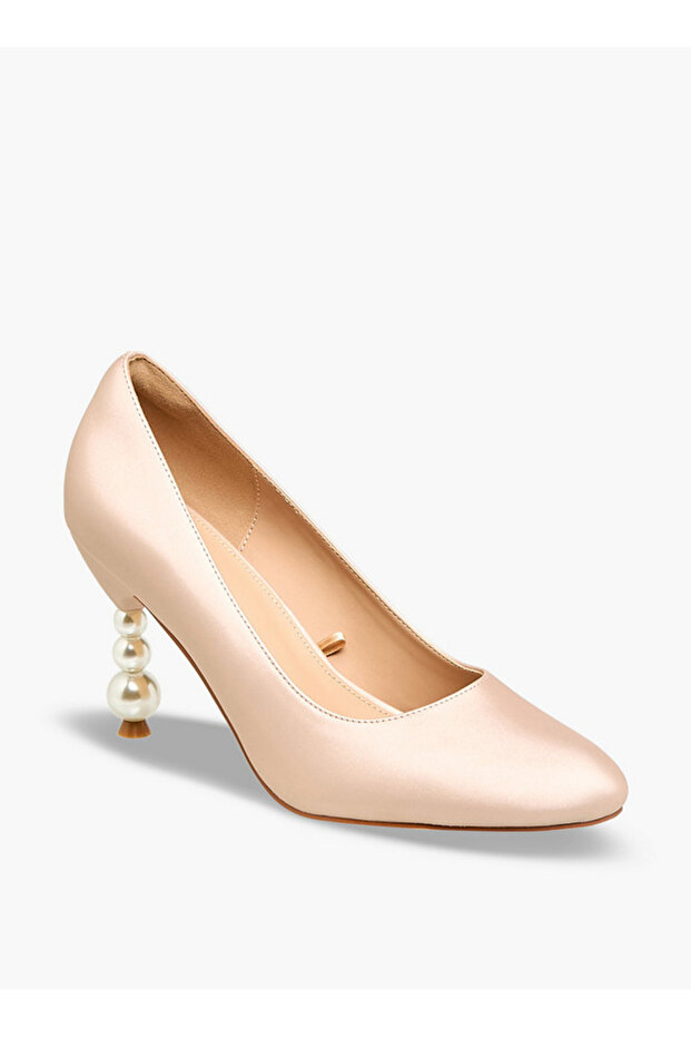 Women Pearl Shaped Heel Pumps