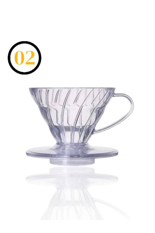 طقم القهوة v60 سيرفر وقمع - 3