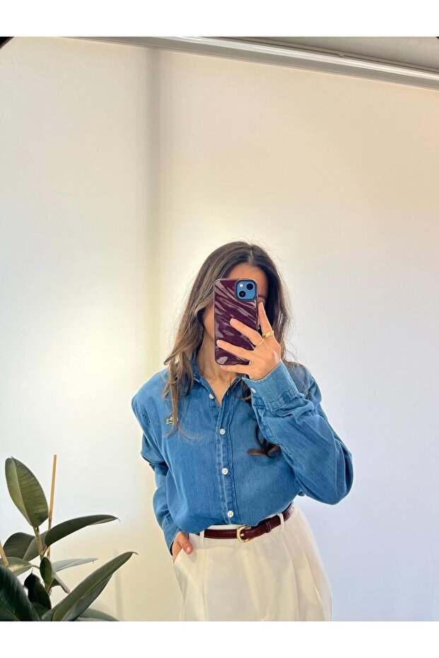 AÇIK MAVİ LOGOLU BASIC GÖMLEK - 1