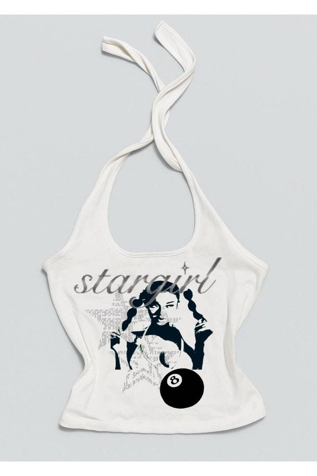 Women's Halter Neck Crop Top with Lycra