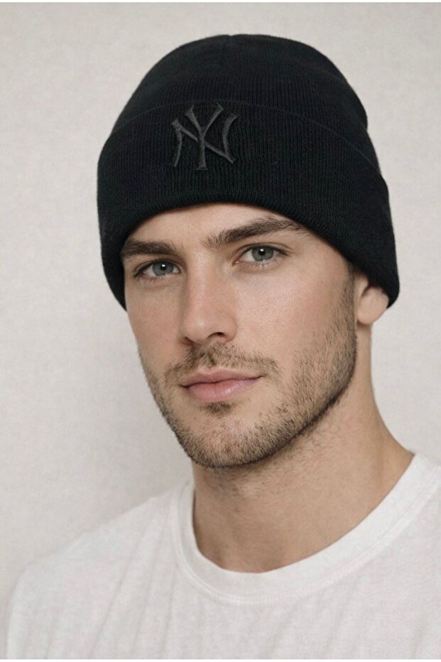 Unisex NY Triko Sonbahar Kışlık Kalite li Basic Bere - 1