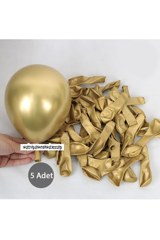 Mini Chrome Gold Balloon 5 Inch 6Pcs