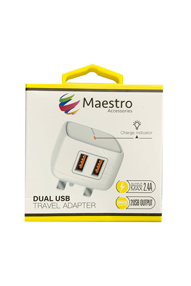 2 USB TRAVEL ADAPTER