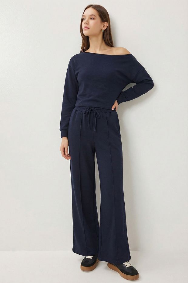 Open Shoulder Modal Top and Bottom Set