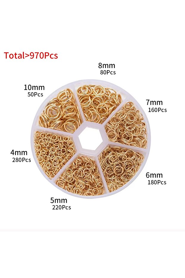 3 1Box Metal Open Jump Rings Split Rings Connectors Iron Open Jump ring For Diy Jewelry Making(4mm .