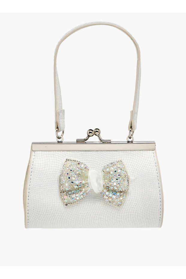 Handbag with Embellished Bow Ramadan Collection - H 8 x W 13.5 x D 4.5 cms
