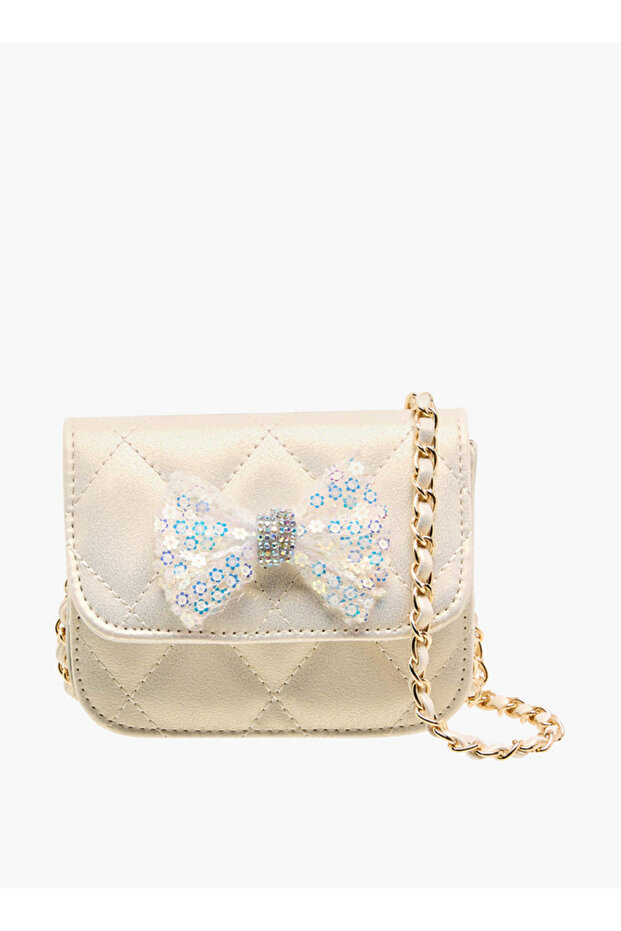 Crossbody Bag with Chain Strap - H 12 x W 10 cms