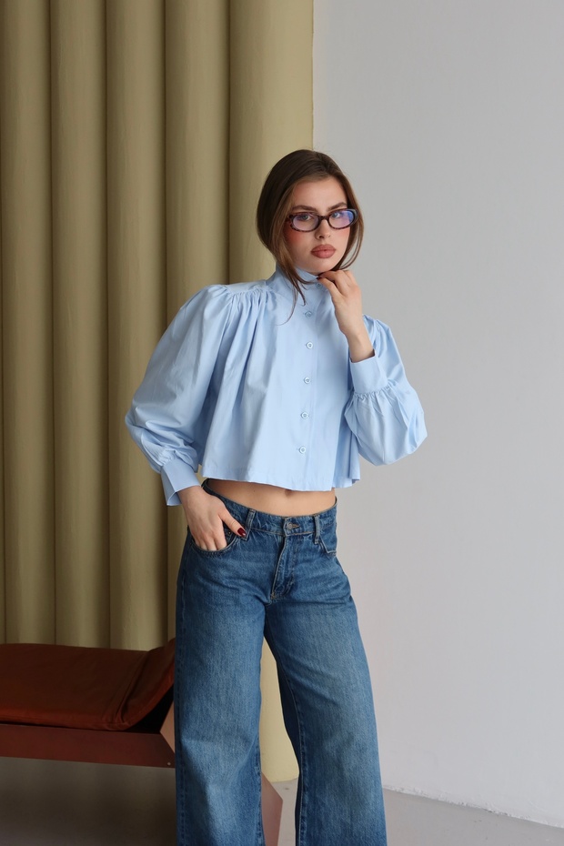 Crop gömlek - 1