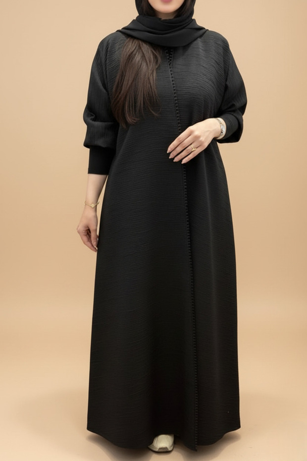 MWE903 - عباية جاكار نص كلوش