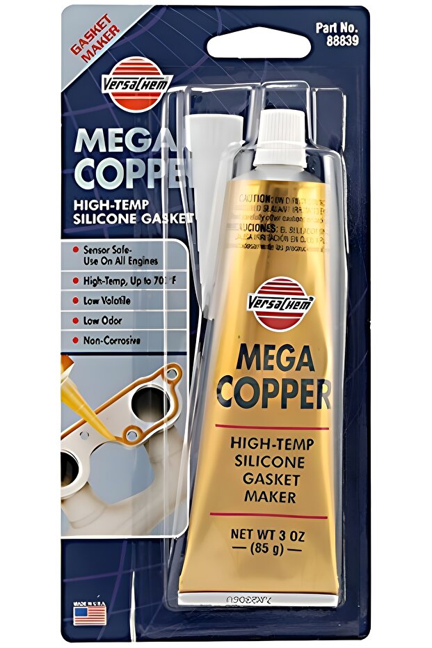 88839 High Temperature Mega Copper Silicone - 3 oz.