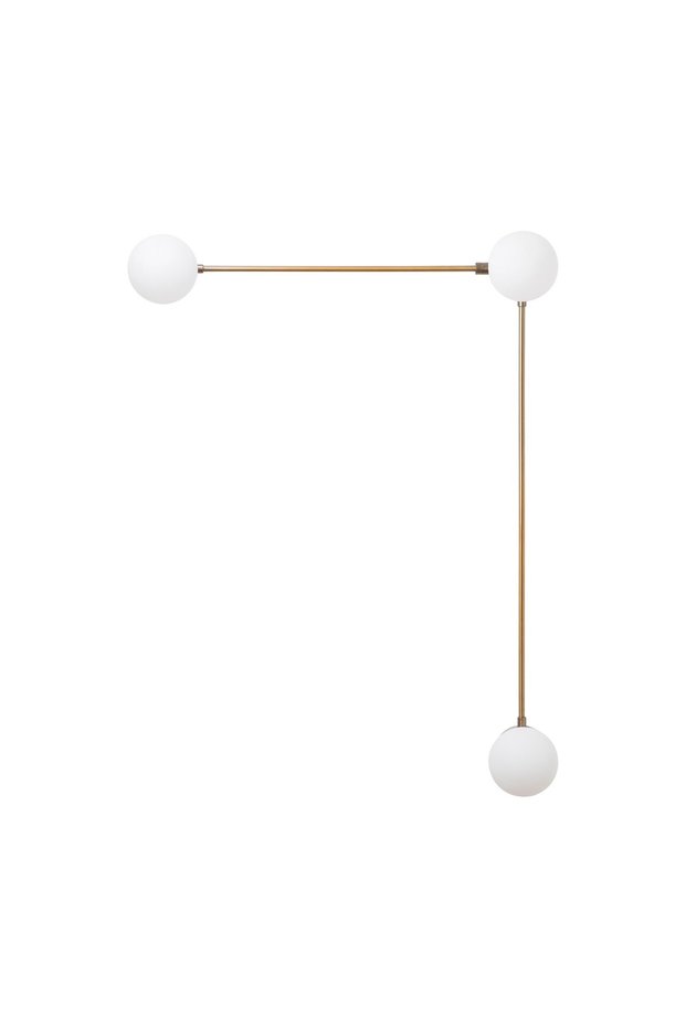 Shiny Gold Glass Sconce Wall Lamp G9 Compatible 60X16X78 cm Bedroom and Living Room Lighting