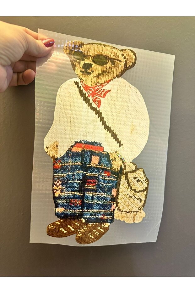 Iron-On Bear Transfer Print Arma 31X17 cm