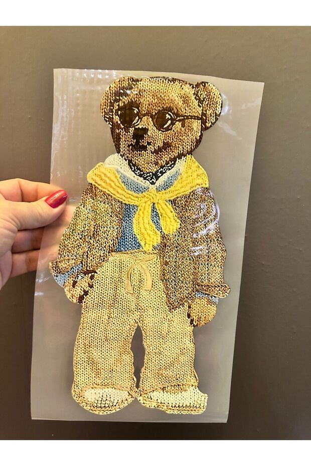 Iron-On Bear Transfer Print Arma 29X16 cm