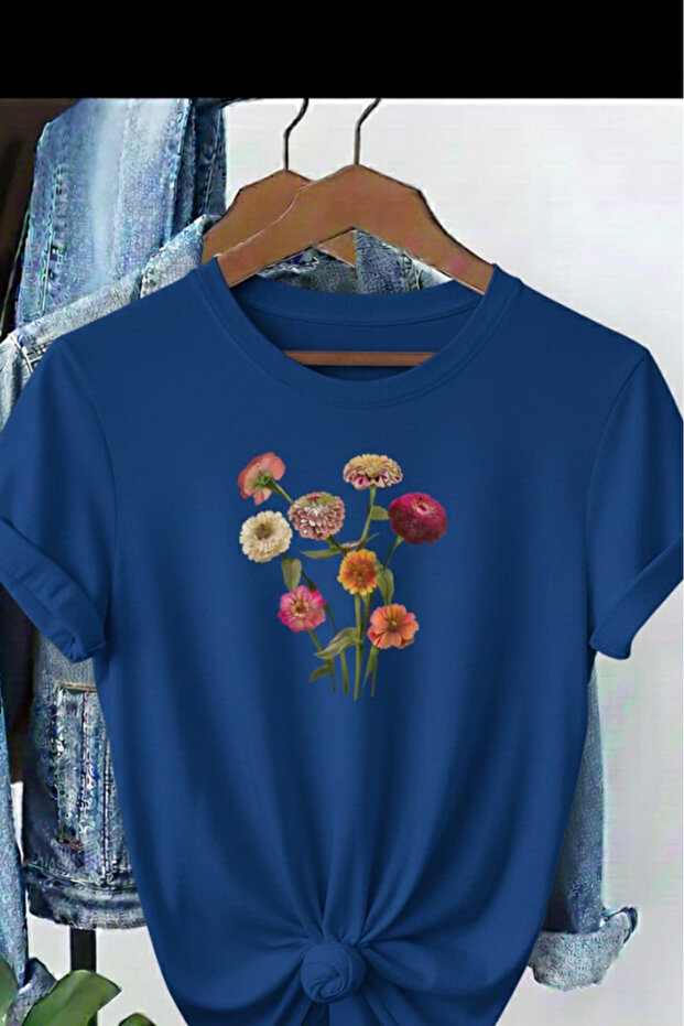 Flower Printed Unisex T-Shirt