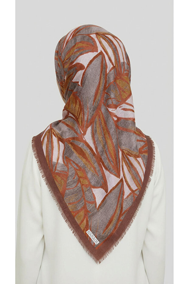 وشاح كاراكا الشتوي من الصوف - رمادي / مرمري - 4