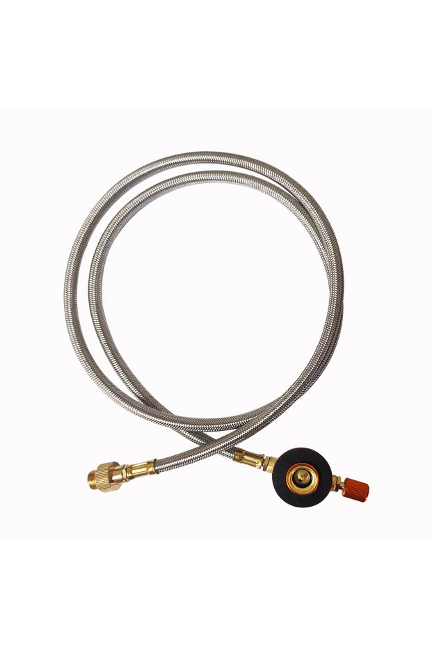1M Line Outdoor 1m Flat Gas Tank Connection Extension Line And Adapter Set Camping Gas Tank Inflatio