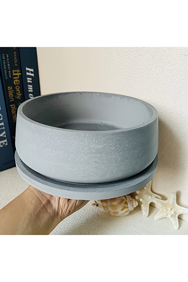 Round Bowl 030 2pcs Silicone Mold Set: Large Round Bowl & Round Concrete Planter Tray | For Epoxy Re