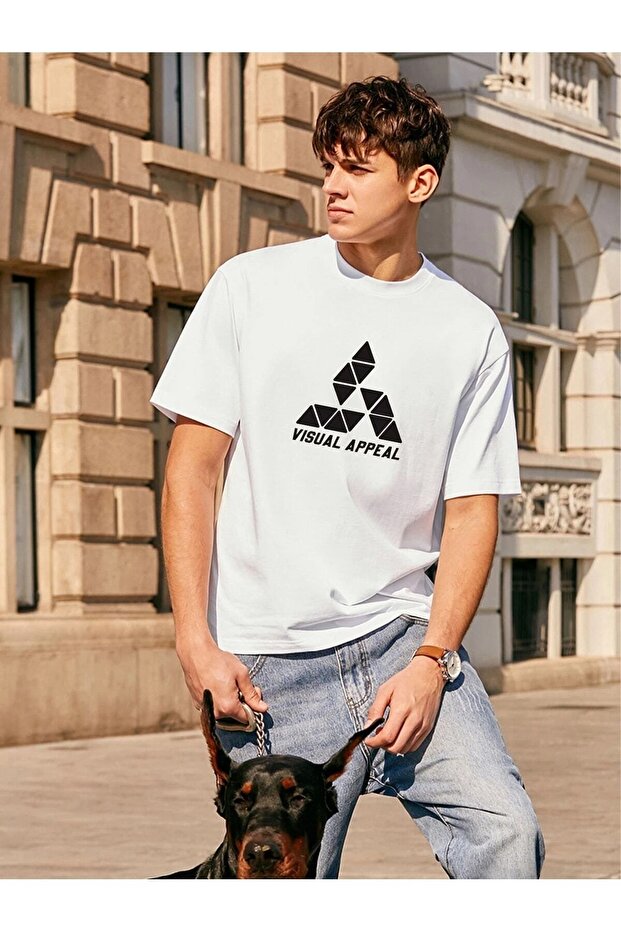 Visual Appeal Printed Loversize Tshirt- - 2