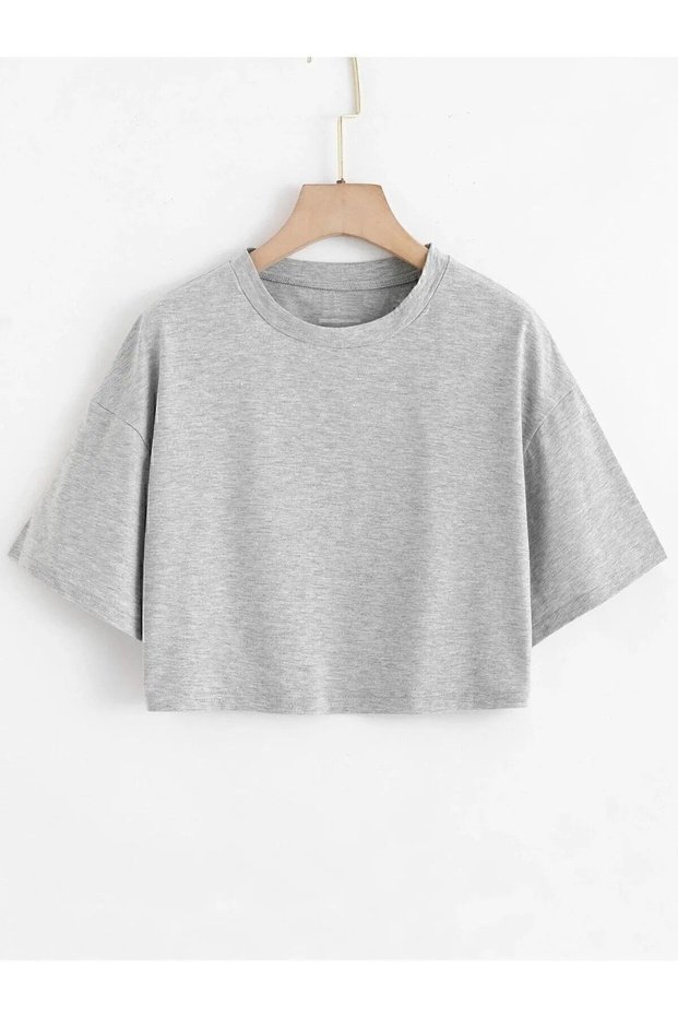 Crop Black Tshirt -