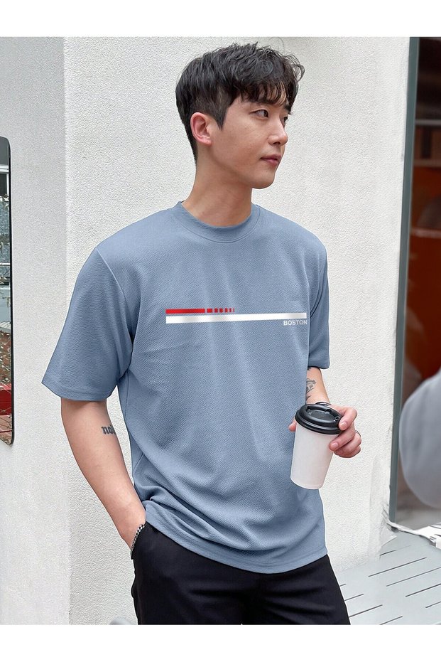 Unisex Printed Oversized Crew Neck T-Shirt Eyaxd Sportwear Company