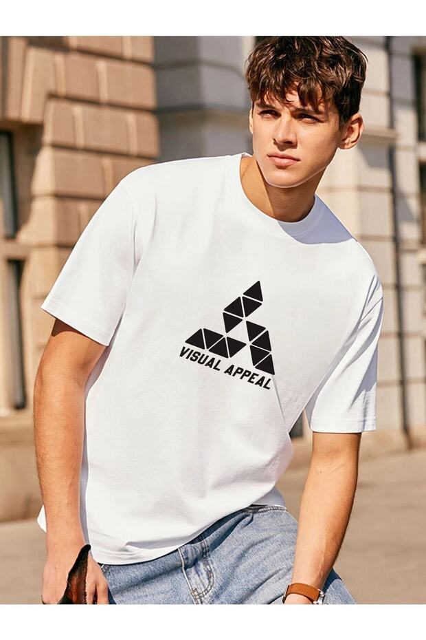 Visual Appeal Printed Loversize Tshirt- - 4