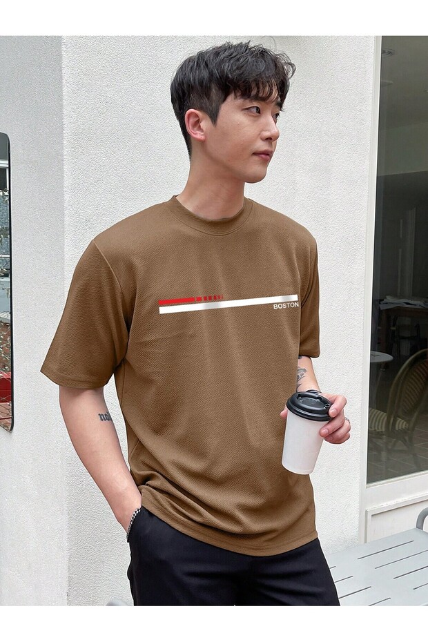 Unisex Printed Oversized Crew Neck T-Shirt Eyaxd Sportwear Company